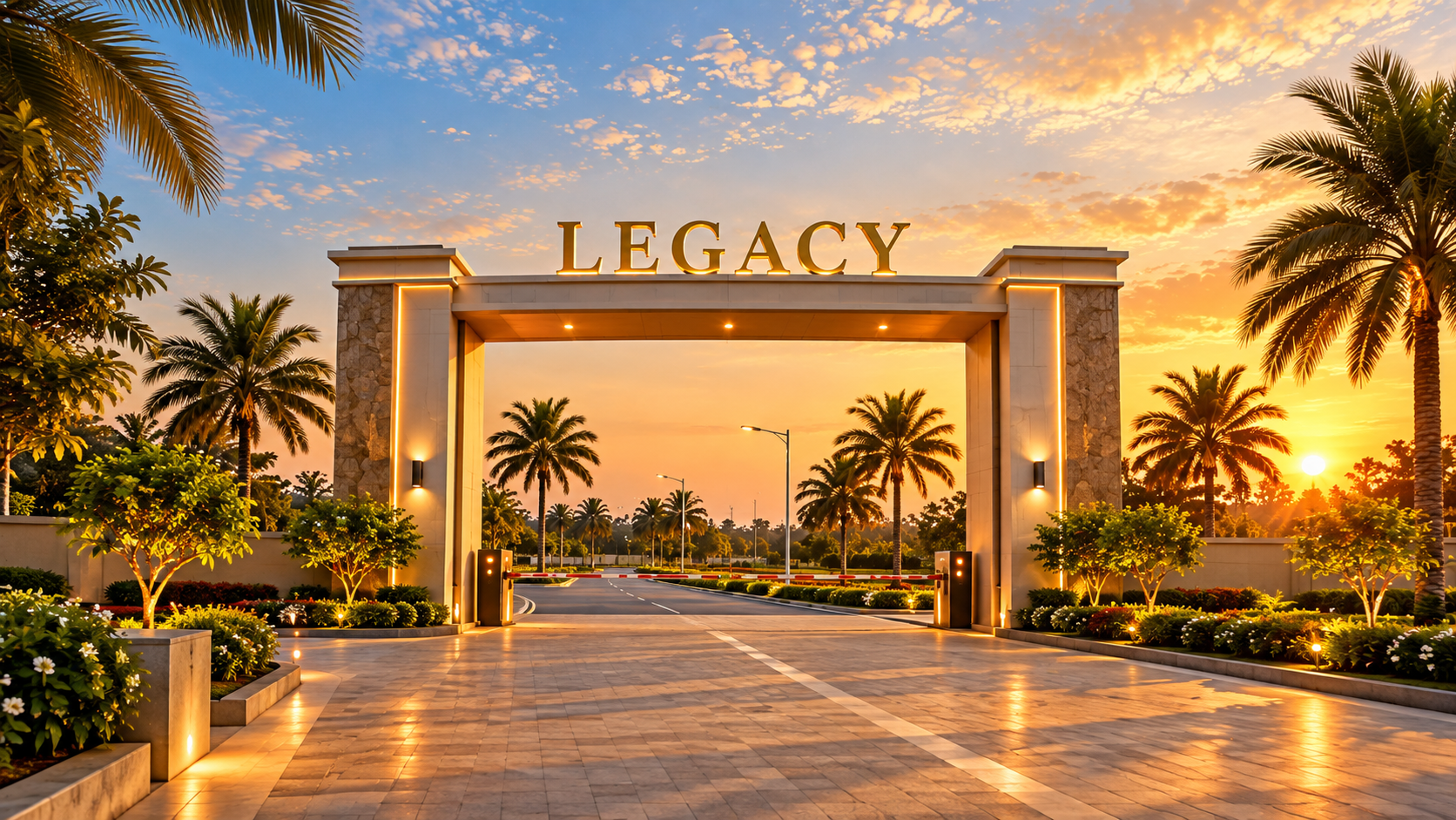 Legacy Project entrance arch at gauribidnur