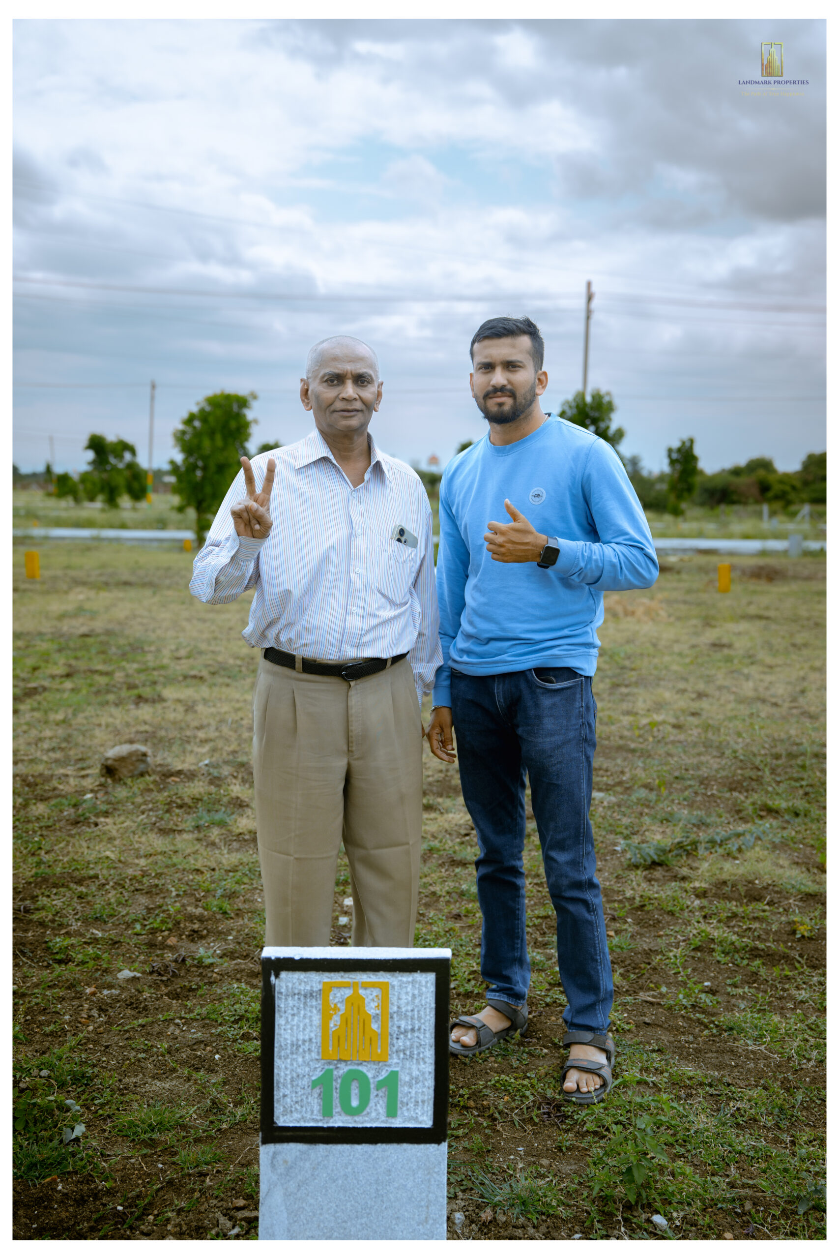 Ashraya plot registered customers at Landmark Properties, Bengaluru
