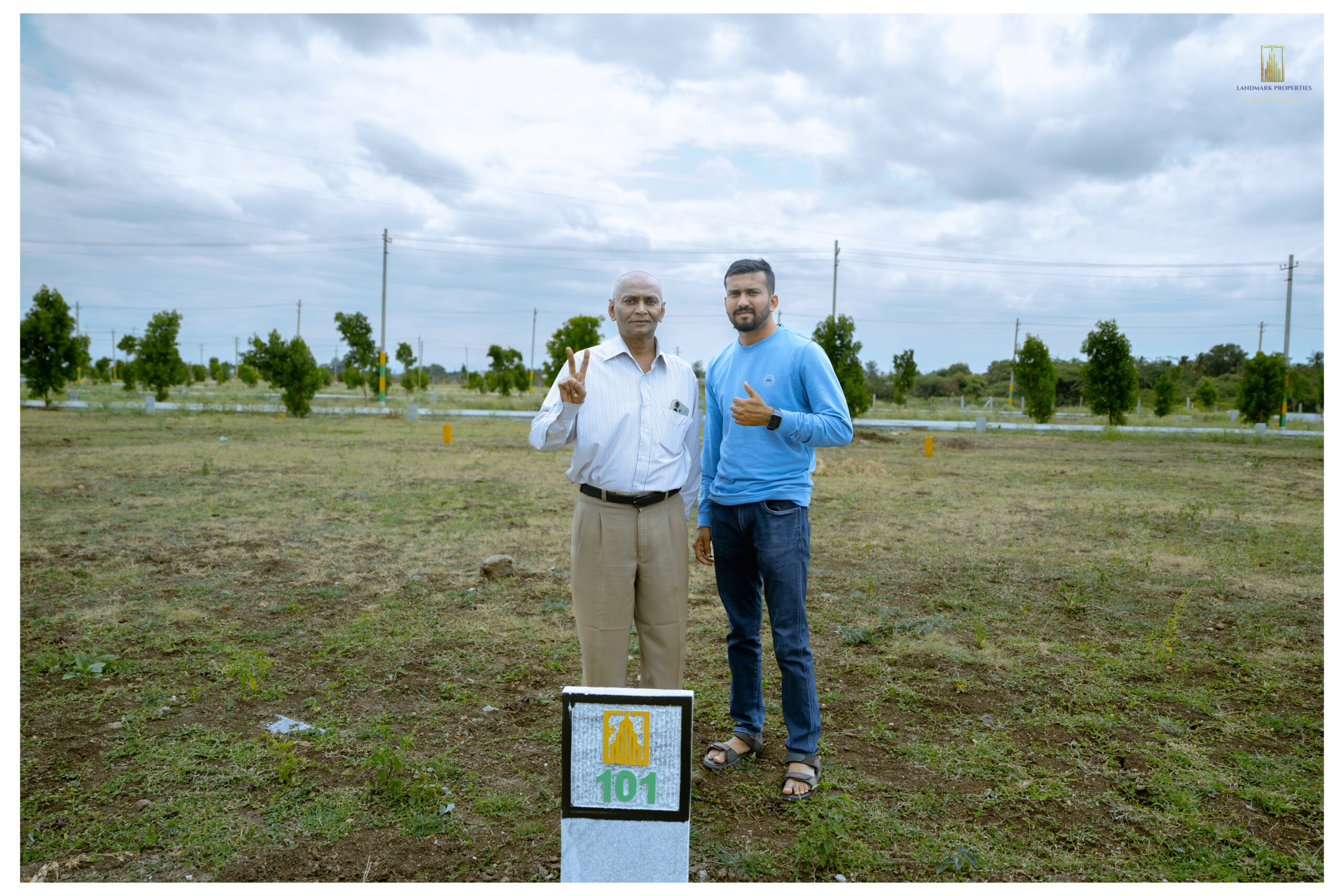 Ashraya plot registered customers at Landmark Properties, Bengaluru