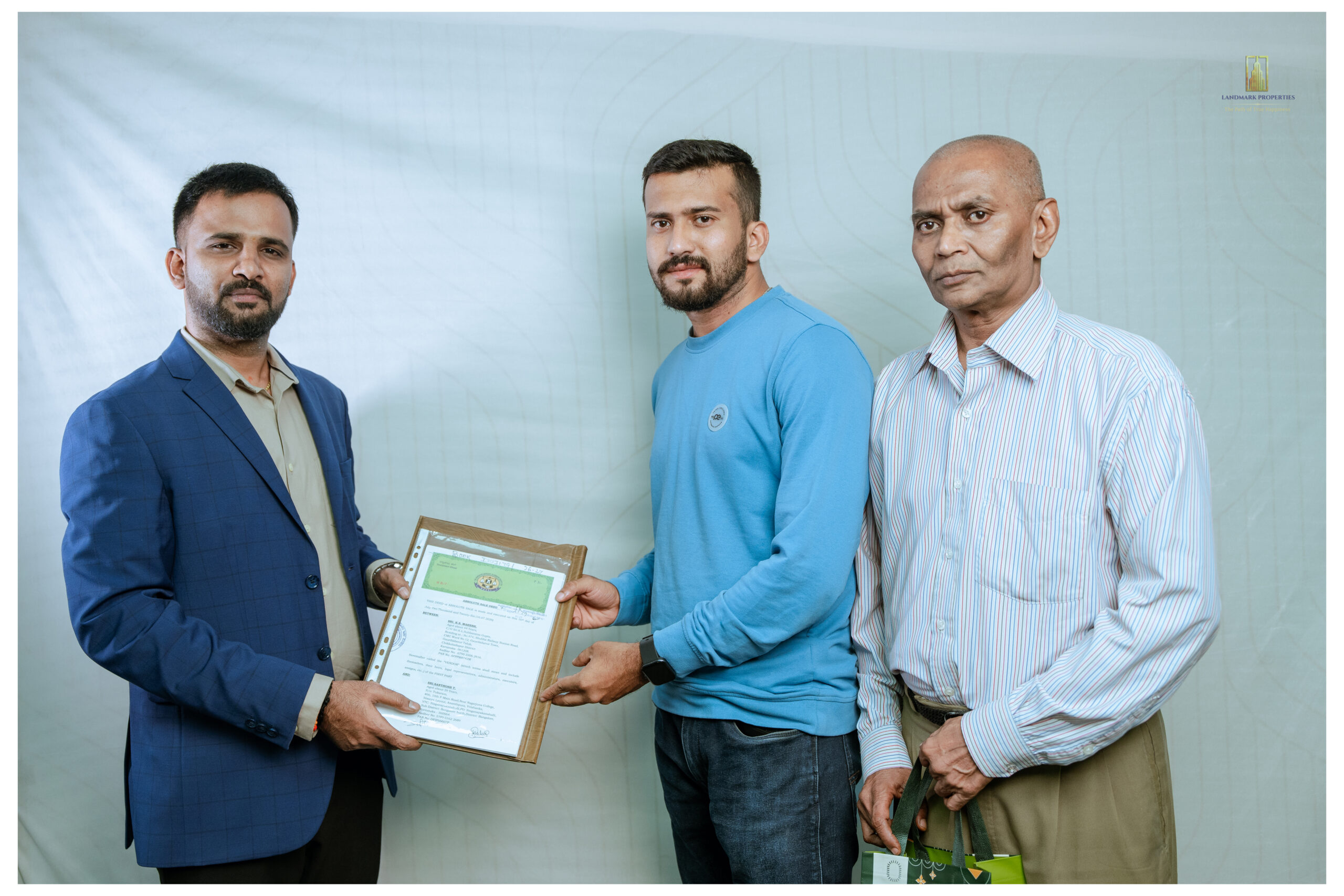 Ashraya plot registered customers at Landmark Properties, Bengaluru