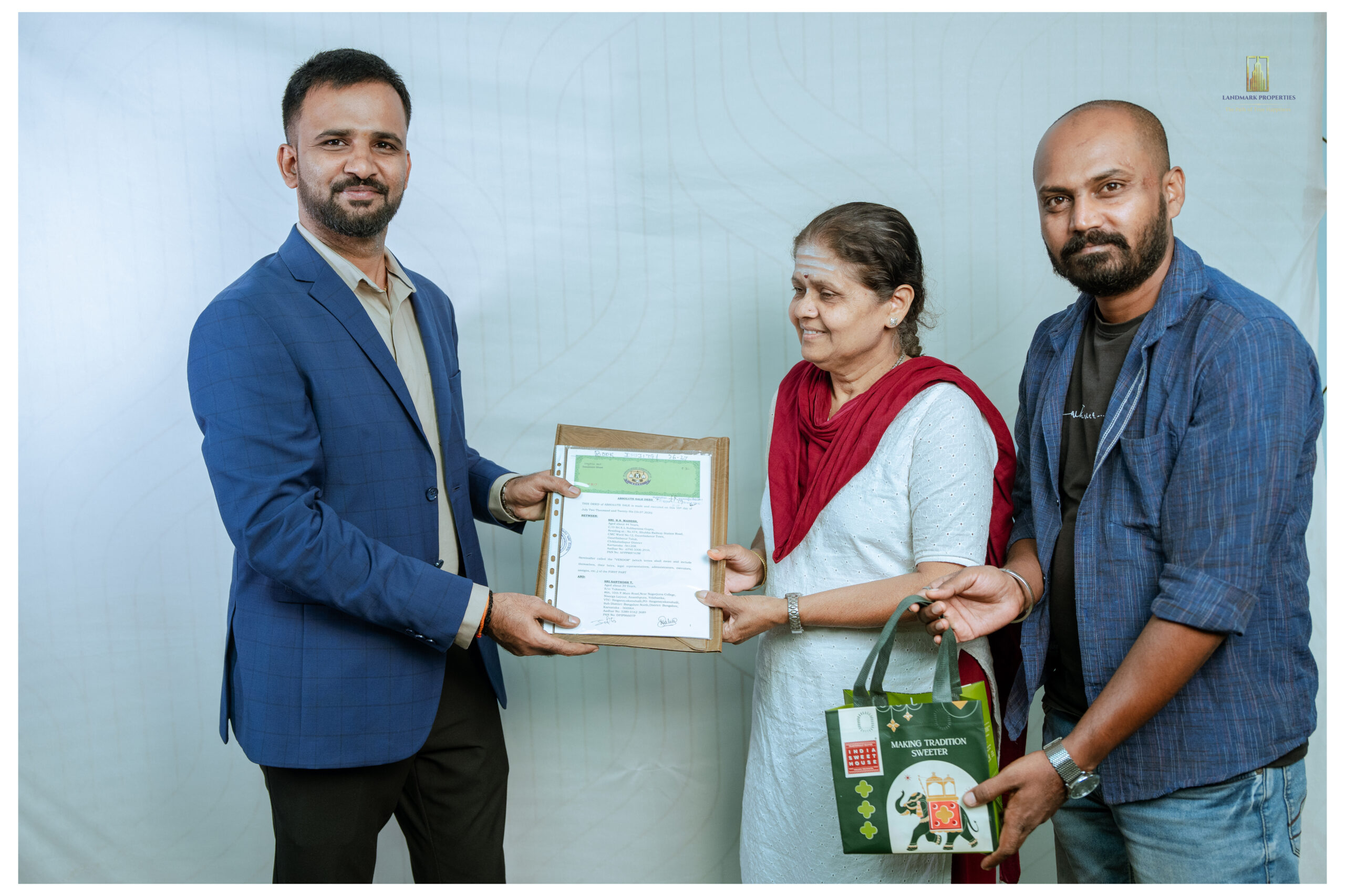 Ashraya plot registered customers at Landmark Properties, Bengaluru