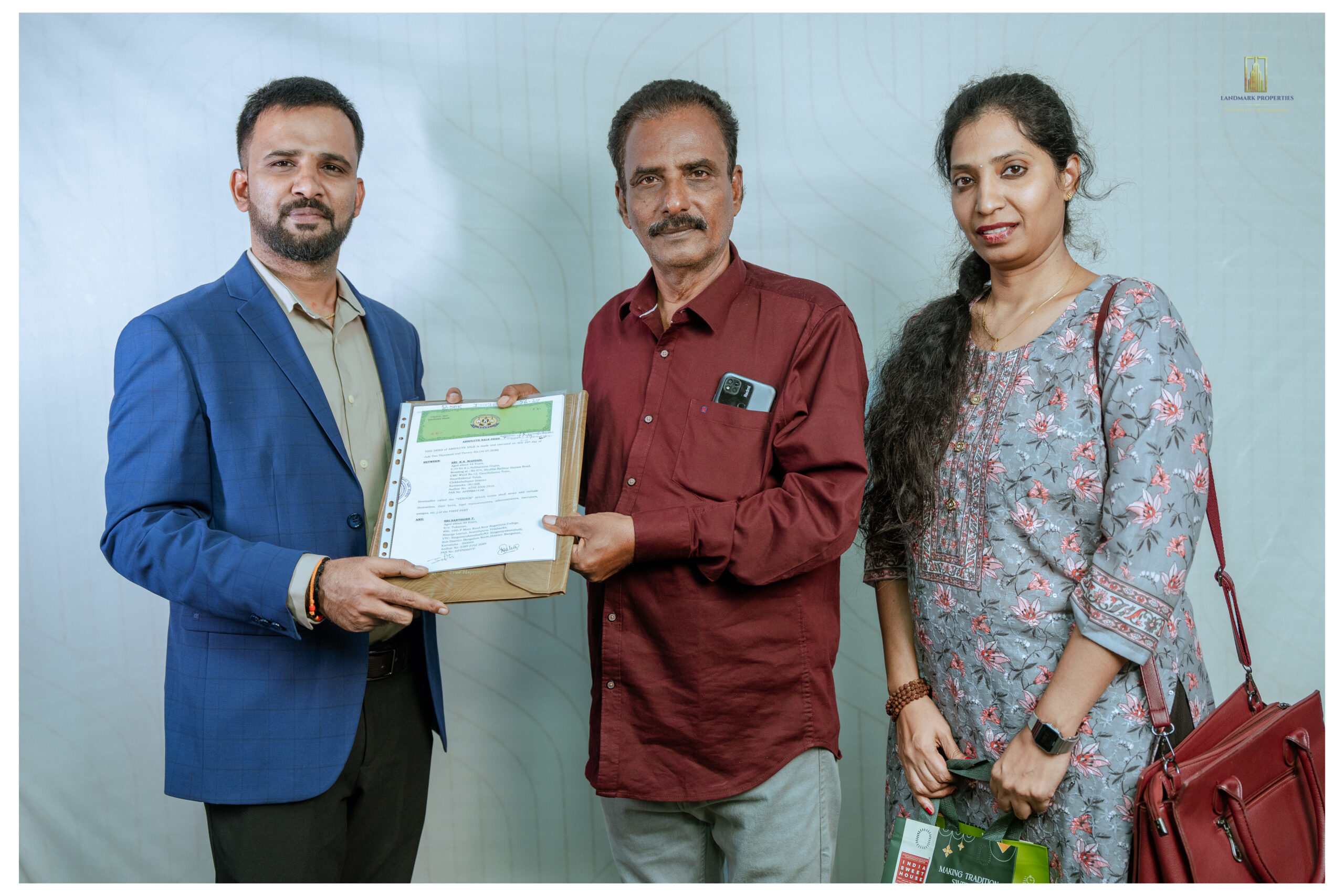 Ashraya plot registered customers at Landmark Properties, Bengaluru
